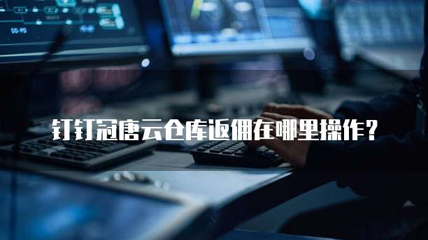 钉钉冠唐云仓库返佣在哪里操作?