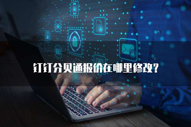钉钉分贝通报价在哪里修改?