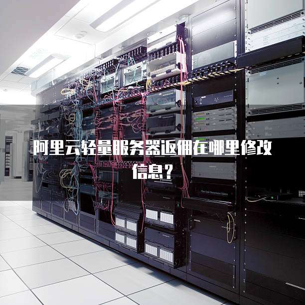 阿里云轻量服务器返佣在哪里修改信息?