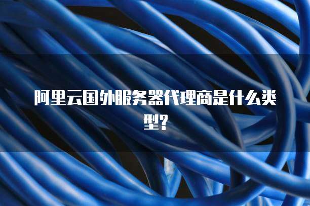 阿里云国外服务器代理商是什么类型?