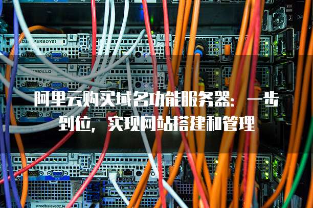 阿里云购买域名功能服务器:一步到位,实现网站搭建和管理