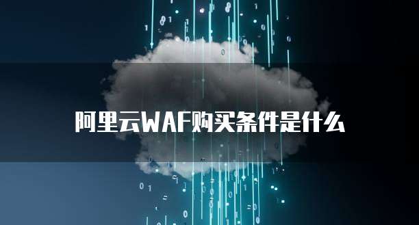 阿里云WAF购买条件是什么