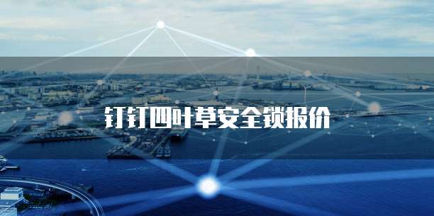 钉钉四叶草安全锁报价