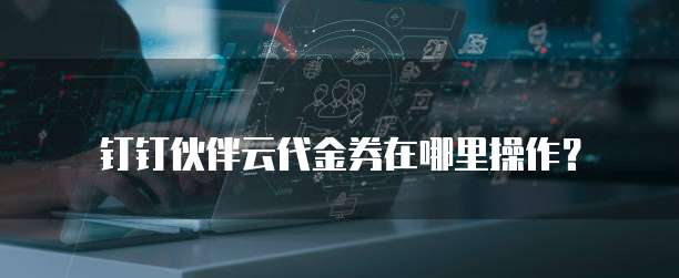 钉钉伙伴云代金券在哪里操作?