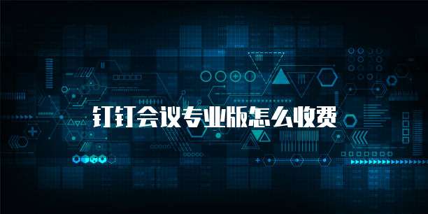 钉钉会议专业版怎么收费