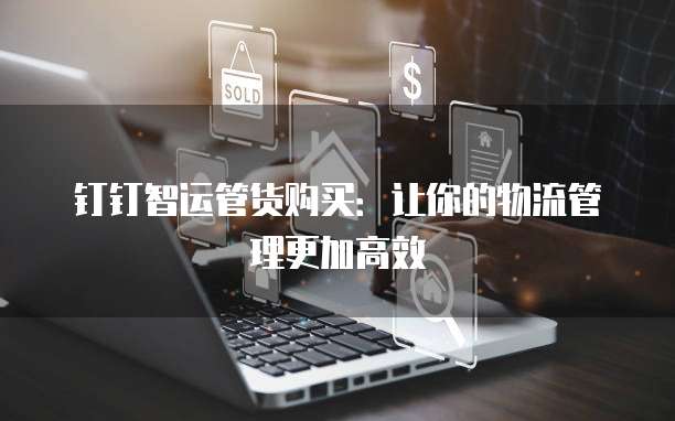 钉钉智运管货购买:让你的物流管理更加高效
