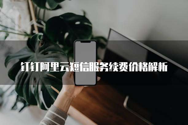 钉钉阿里云短信服务续费价格解析