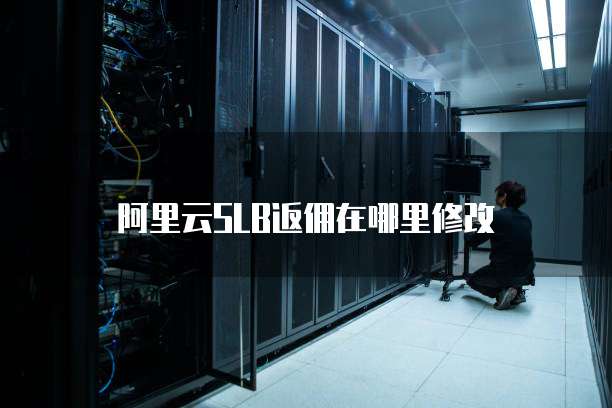 阿里云SLB返佣在哪里修改