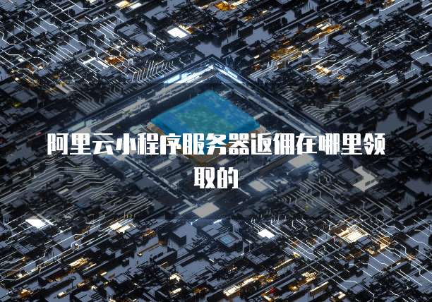 阿里云小程序服务器返佣在哪里领取的