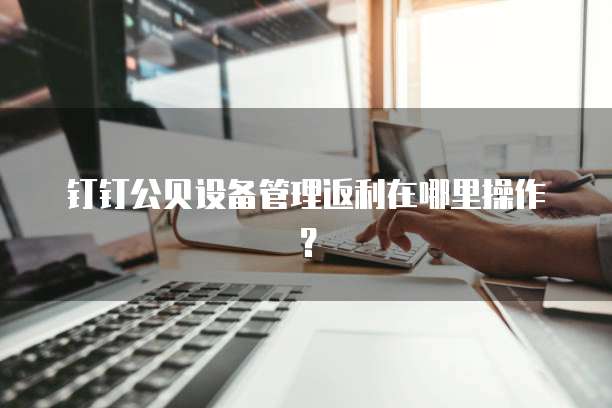 钉钉公贝设备管理返利在哪里操作?