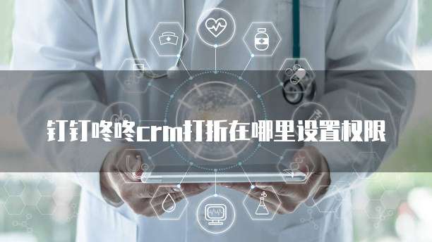 钉钉咚咚crm打折在哪里设置权限