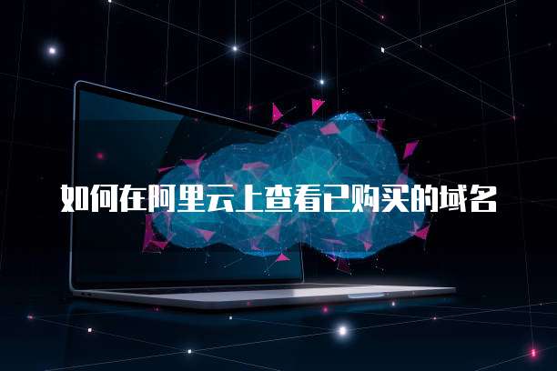 如何在阿里云上查看已购买的域名