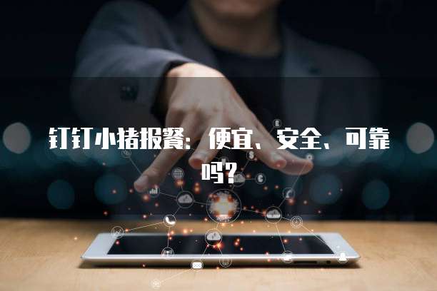 钉钉小猪报餐:便宜、安全、可靠吗?
