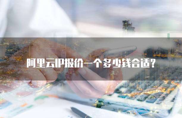阿里云IP报价一个多少钱合适?