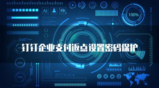 钉钉企业支付返点设置密码保护