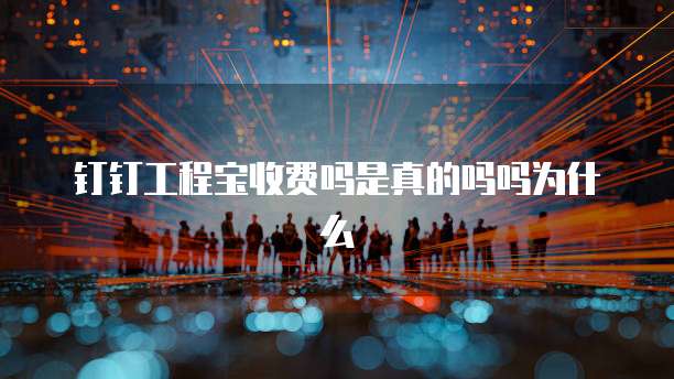 钉钉工程宝收费吗是真的吗吗为什么