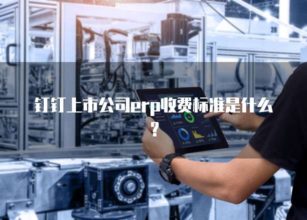 钉钉上市公司erp收费标准是什么?