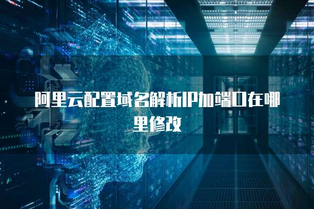 阿里云配置域名解析IP加端口在哪里修改
