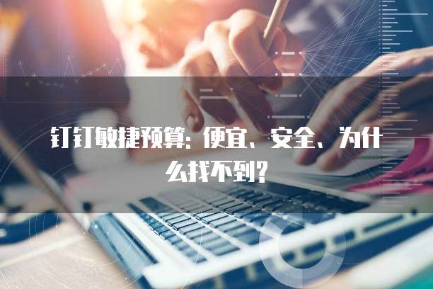 钉钉敏捷预算: 便宜、安全、为什么找不到?