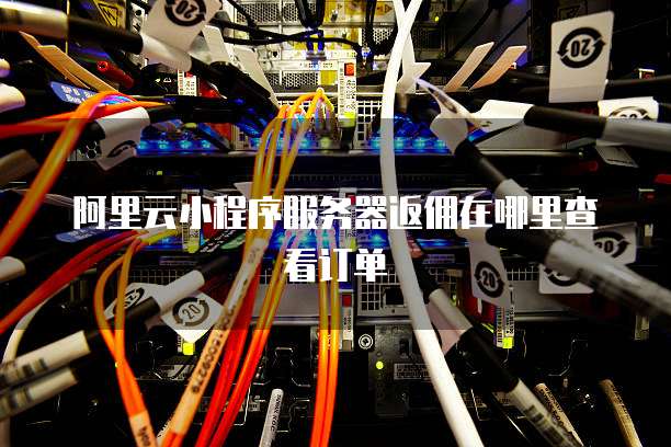 阿里云小程序服务器返佣在哪里查看订单