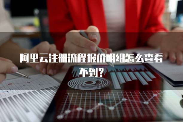 阿里云注册流程报价明细怎么查看不到?