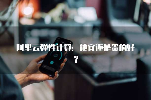 阿里云弹性计算:便宜还是贵的好?