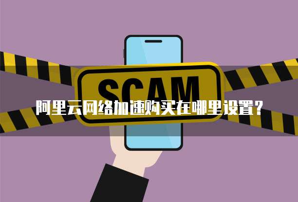阿里云网络加速购买在哪里设置?