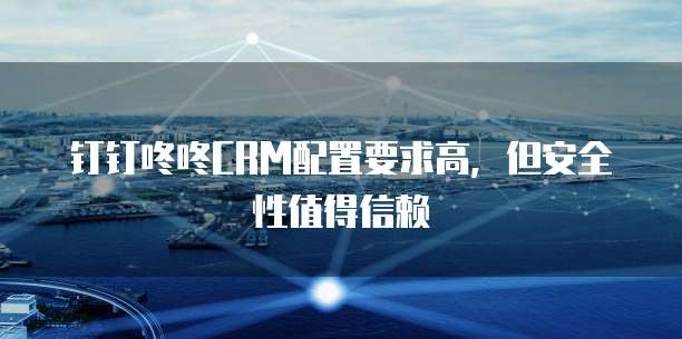 钉钉咚咚CRM配置要求高,但安全性值得信赖