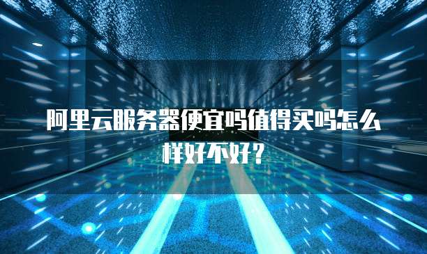 阿里云服务器便宜吗值得买吗怎么样好不好?