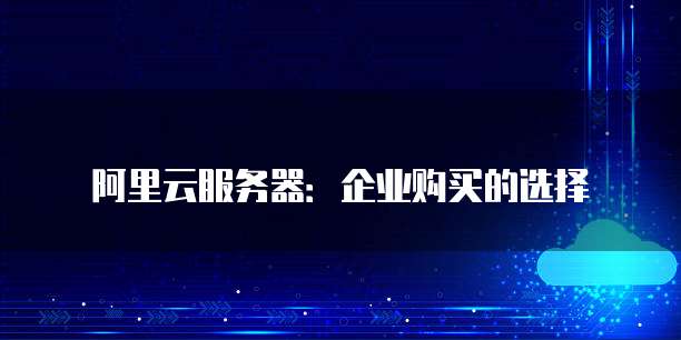 阿里云服务器:企业购买的选择
