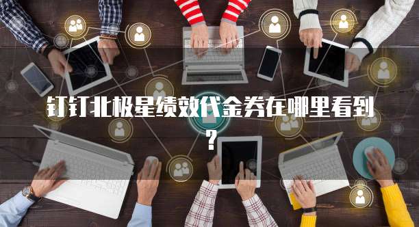 钉钉北极星绩效代金券在哪里看到?