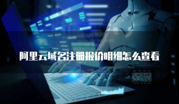 阿里云域名注册报价明细怎么查看