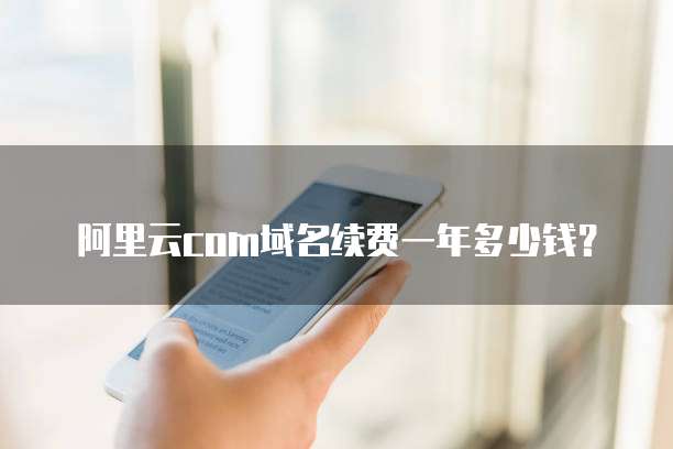阿里云com域名续费一年多少钱？