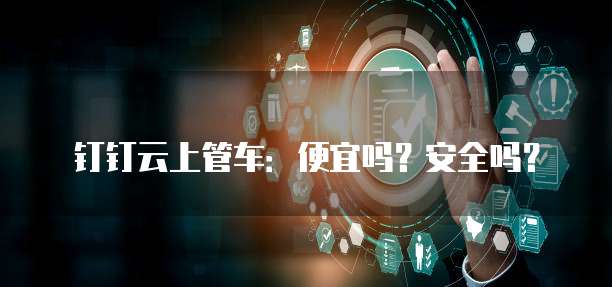 钉钉云上管车:便宜吗?安全吗?