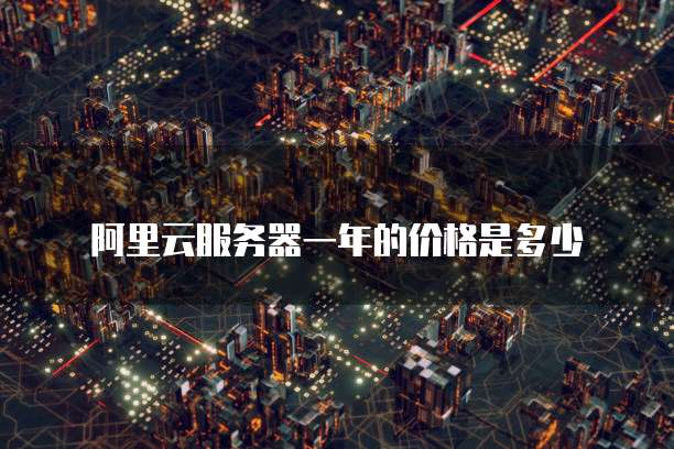 阿里云服务器一年的价格是多少