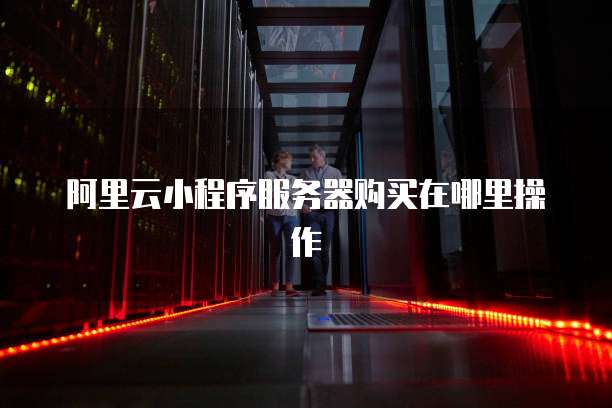 阿里云小程序服务器购买在哪里操作