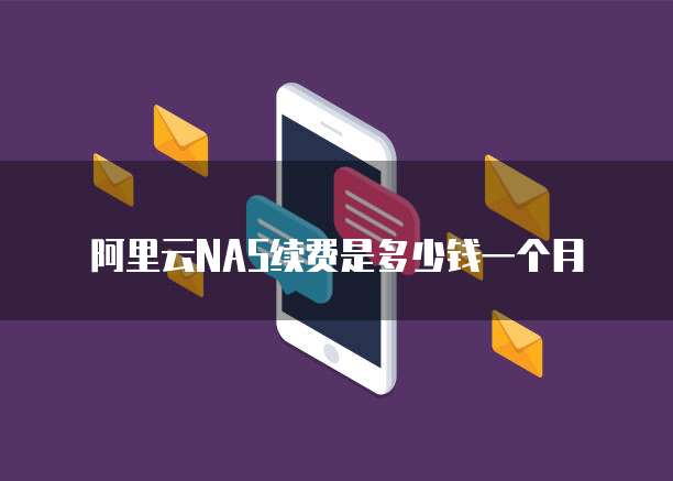 阿里云NAS续费是多少钱一个月