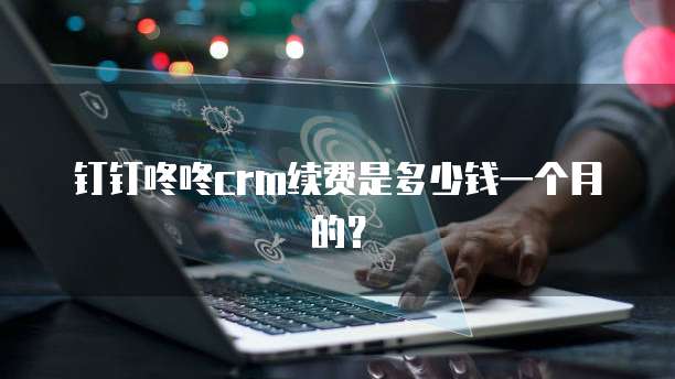 钉钉咚咚crm续费是多少钱一个月的?