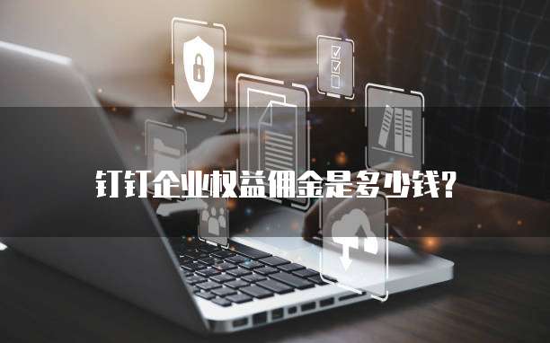 钉钉企业权益佣金是多少钱?