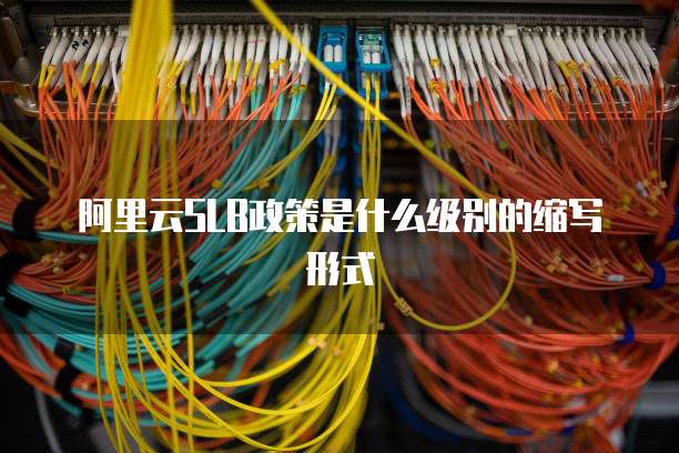 阿里云SLB政策是什么级别的缩写形式