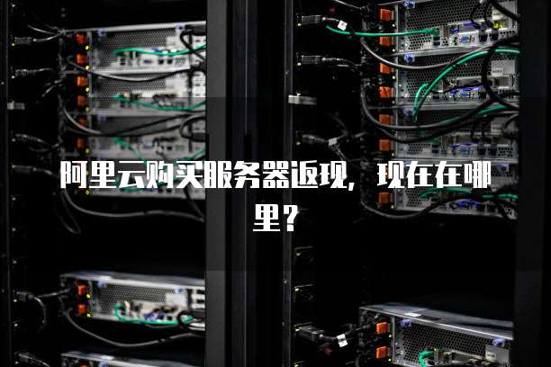 阿里云购买服务器返现,现在在哪里?
