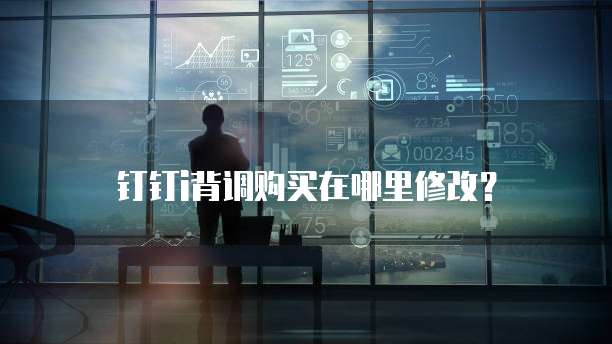 钉钉i背调购买在哪里修改?