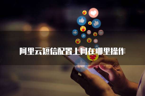 阿里云短信配置上网在哪里操作
