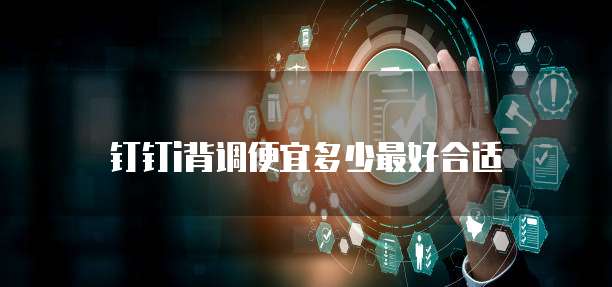 钉钉i背调便宜多少最好合适
