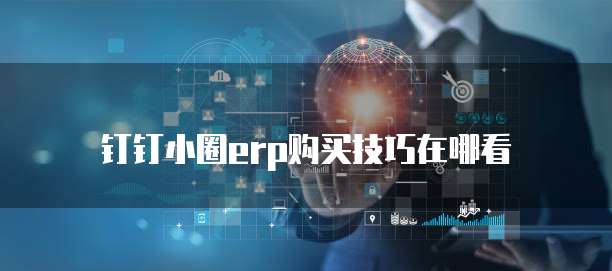 钉钉小圈erp购买技巧在哪看