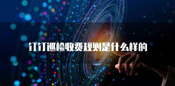 钉钉巡检收费规则是什么样的