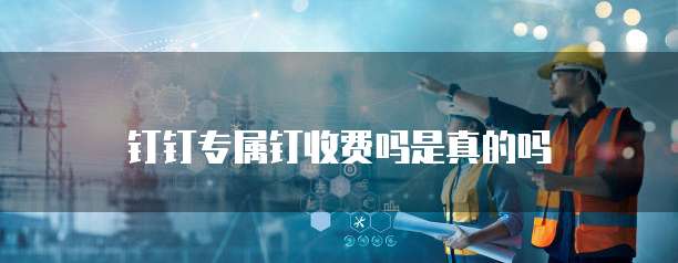 钉钉专属钉收费吗是真的吗