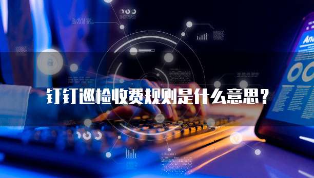 钉钉巡检收费规则是什么意思?