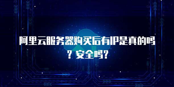 阿里云服务器购买后有IP是真的吗?安全吗?