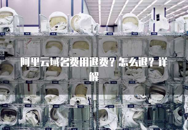 阿里云域名费用退费?怎么退?详解